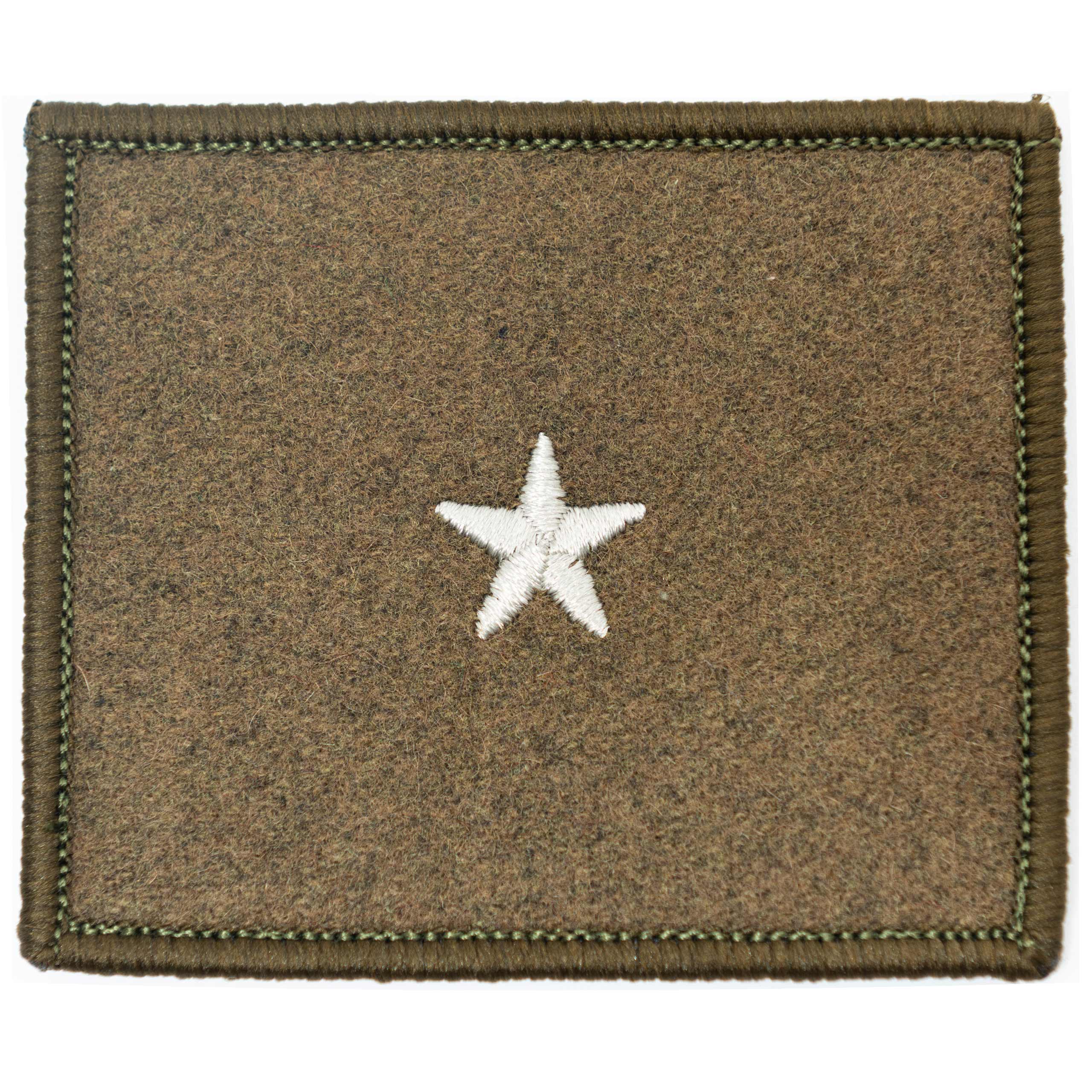 Dystynkcja na kurtkę wyjściową i wiatrówkę - rzep khaki Wojska Lądowe Chorąży