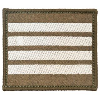 Dystynkcja na kurtkę wyjściową i wiatrówkę - rzep khaki Wojska Lądowe Plutonowy