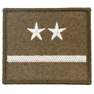 Dystynkcja na kurtkę wyjściową i wiatrówkę - rzep khaki Wojska Lądowe Podporucznik