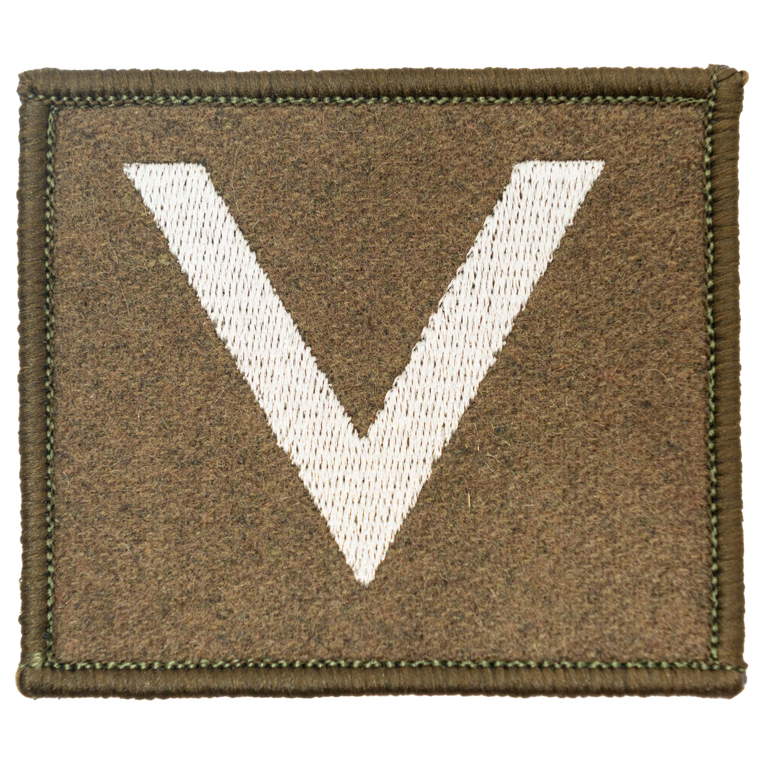 Dystynkcja na kurtkę wyjściową i wiatrówkę - rzep khaki Wojska Lądowe Sierżant