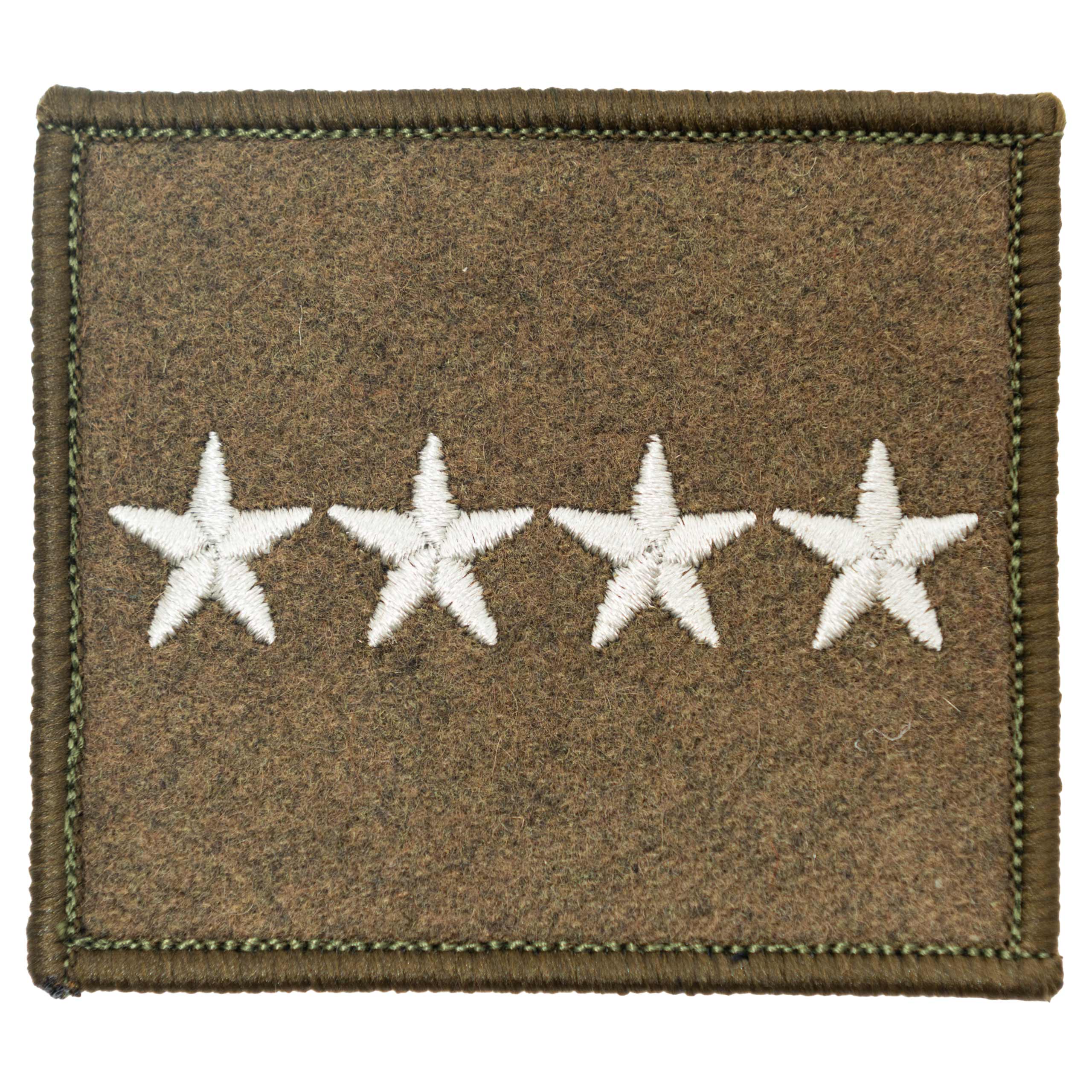 Dystynkcja na kurtkę wyjściową i wiatrówkę - rzep khaki Wojska Lądowe Starszy Chorąży Sztabowy