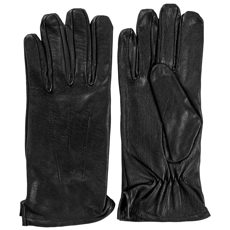 Rękawiczki letnie czarne skórzane do munduru - Image 4